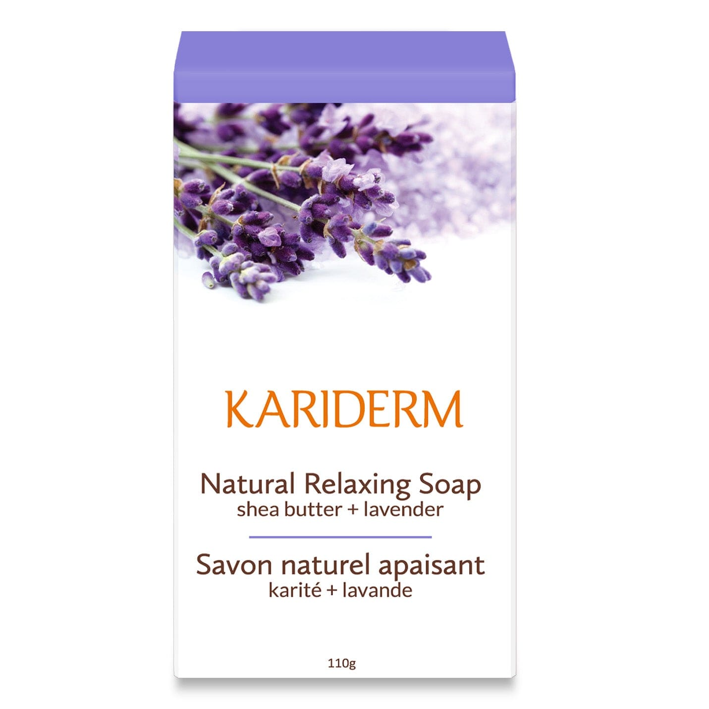 KARIDERM Soins & beauté Savon naturel lavande 110g