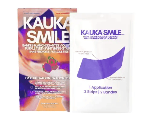 KAUKA SMILE Soins & beauté Bandes blanchissantes violettes (fruit du dragon) 28un