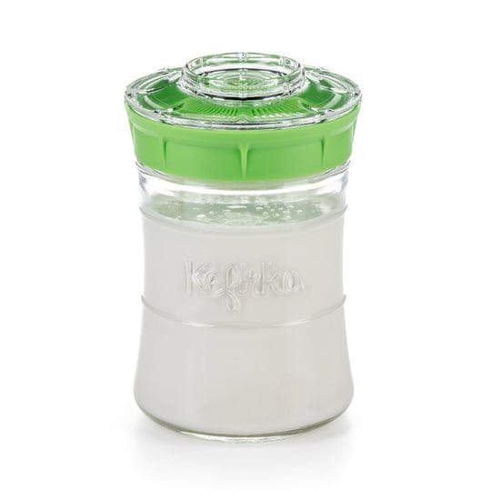 KEFIRKO Épicerie Bocal de fermentation pour kefir  (couvercle vert) 900ml
