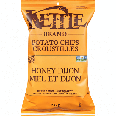 KETTLE Épicerie Croustilles miel et dijon 198g
DATE DE PÉREMPTION : 26 NOVEMBRE 2026