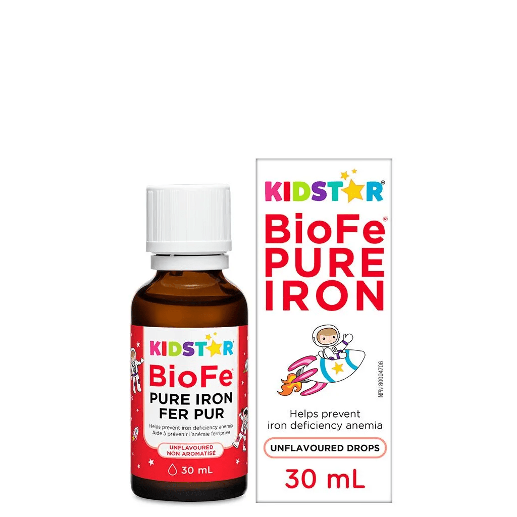 KIDSTAR NUTRIENTS Suppléments BioFe Fer pur en liquide (non-aromatisé) 30ml