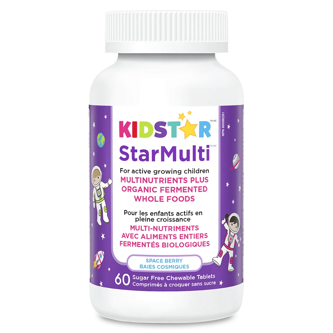 KIDSTAR NUTRIENTS Suppléments Multivitamines et minéraux pour enfants (baies cosmiques)  60comp