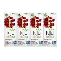 KIJU Épicerie Jus de grenades et cerises bio4x200ml