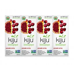 KIJU Épicerie Jus de grenades et cerises bio4x200ml
