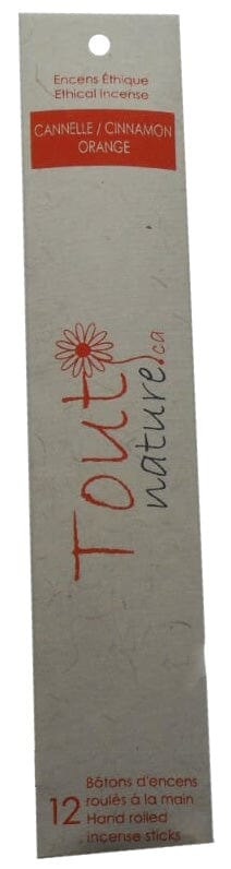 KOLAM Soins & beauté Bâtonnets encens cannelle et orange  12un