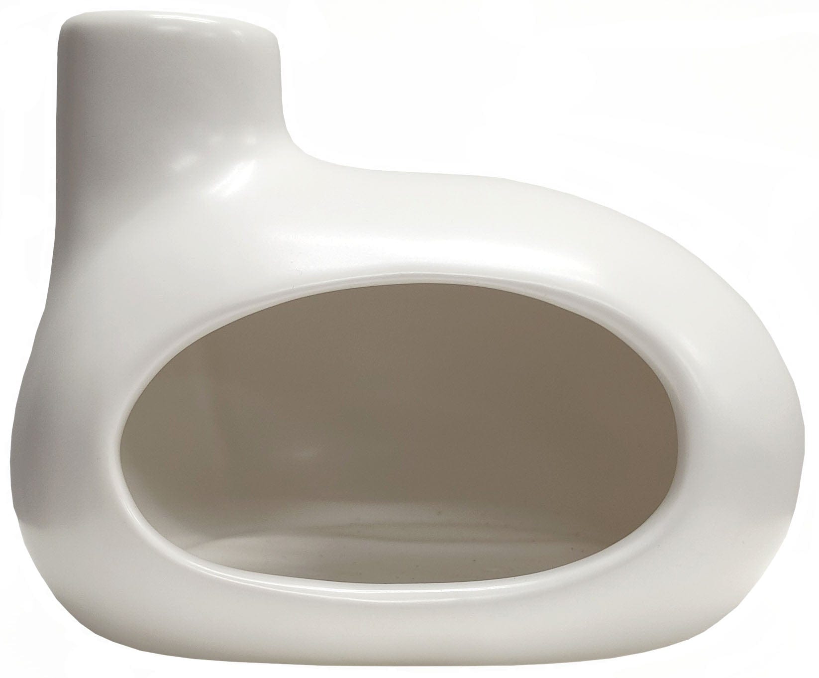 KOLAM Soins & beauté Brûleur de sauge Palo Santo / porte encens conique  (couleur blanc) un