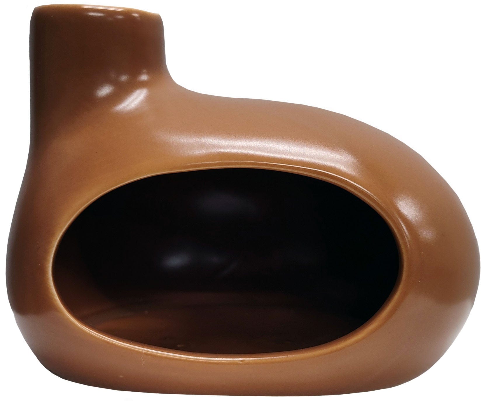 KOLAM Soins & beauté Brûleur de sauge Palo Santo / porte encens conique  (couleur terracotta) un