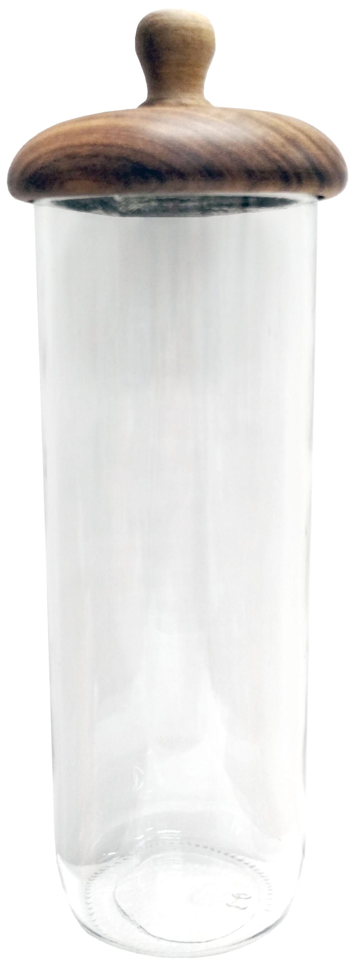 KOLAM Soins & beauté Contenant en verre pour encens avec couvercle en bois un