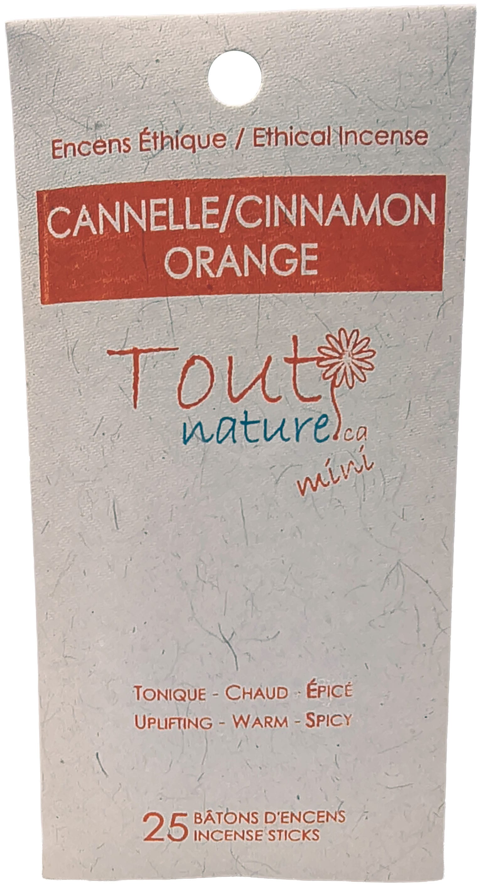 KOLAM Soins & beauté Encens en mini bâtonnets - Cannelle/orange 25un