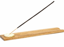 KOLAM Soins & beauté Encensoir en bois d'acacia / pierre 1un