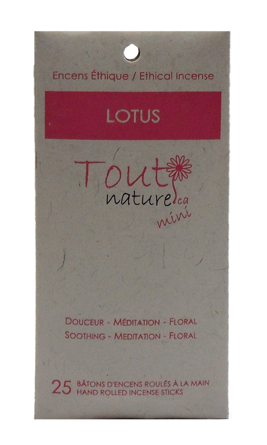 KOLAM Soins & beauté Mini-bâtonnets encens lotus 25un