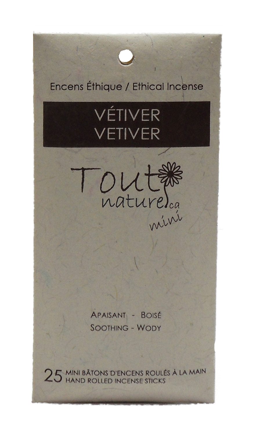 KOLAM Soins & beauté Mini-bâtonnets encens vétiver 25un