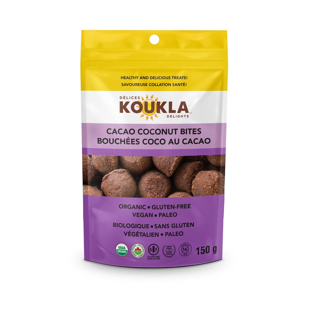 KOUKLA Épicerie Bouchées cacao bio 150g