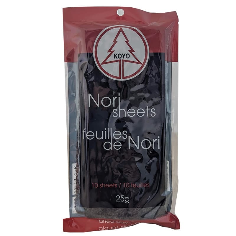 KOYO Épicerie Feuilles de nori (10 feuilles) 25g