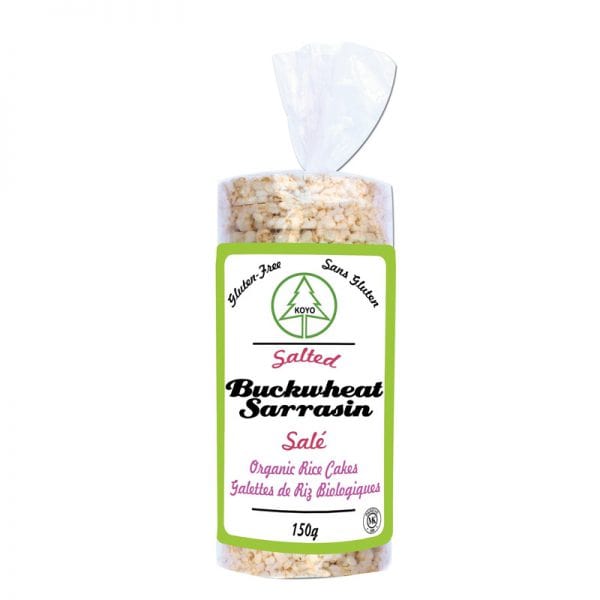 KOYO Épicerie Galettes de riz biologiques au sarrasin salées 150g