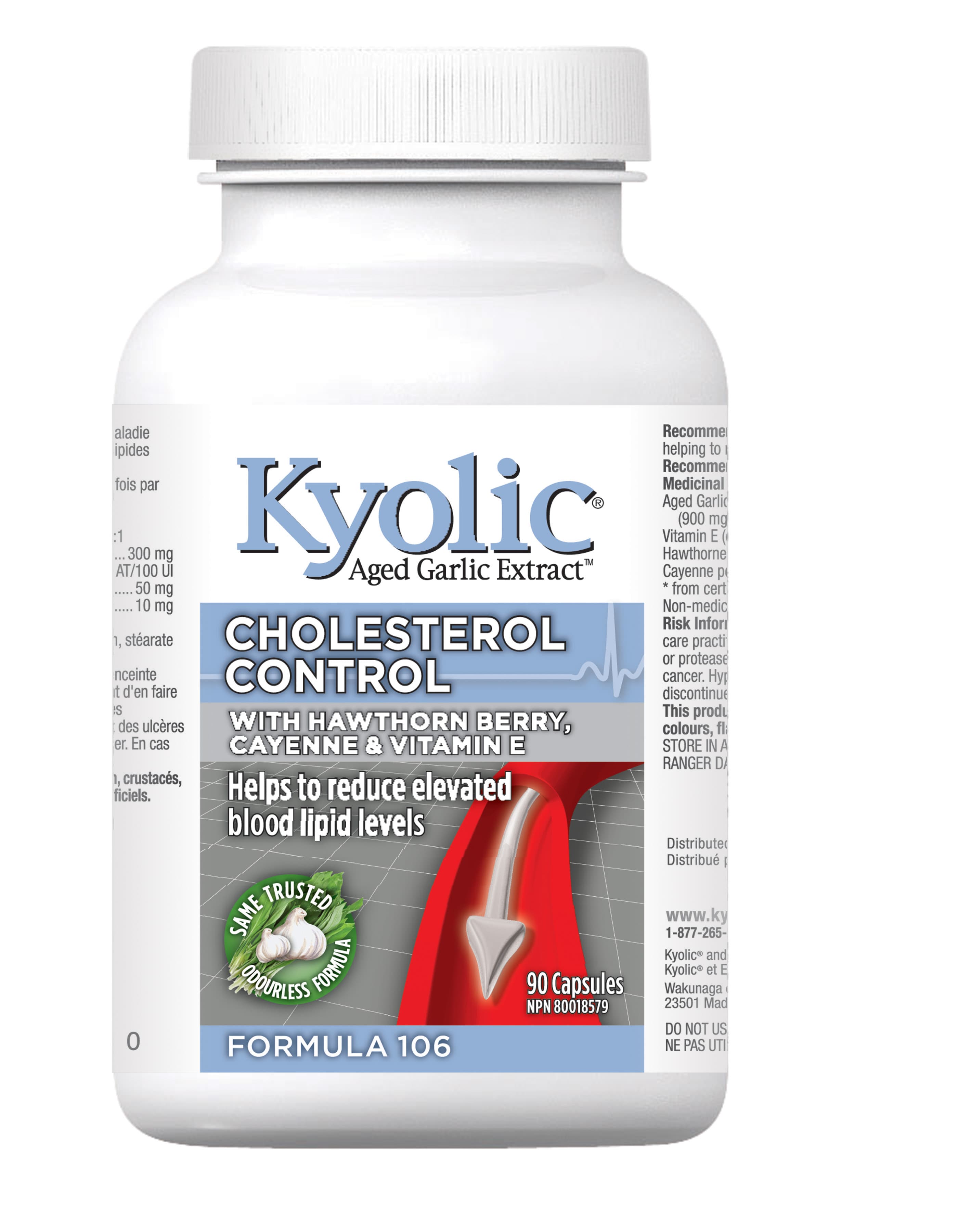KYOLIC Suppléments Ail Kyolic #106 (santé cadiovasculaire) 90caps
