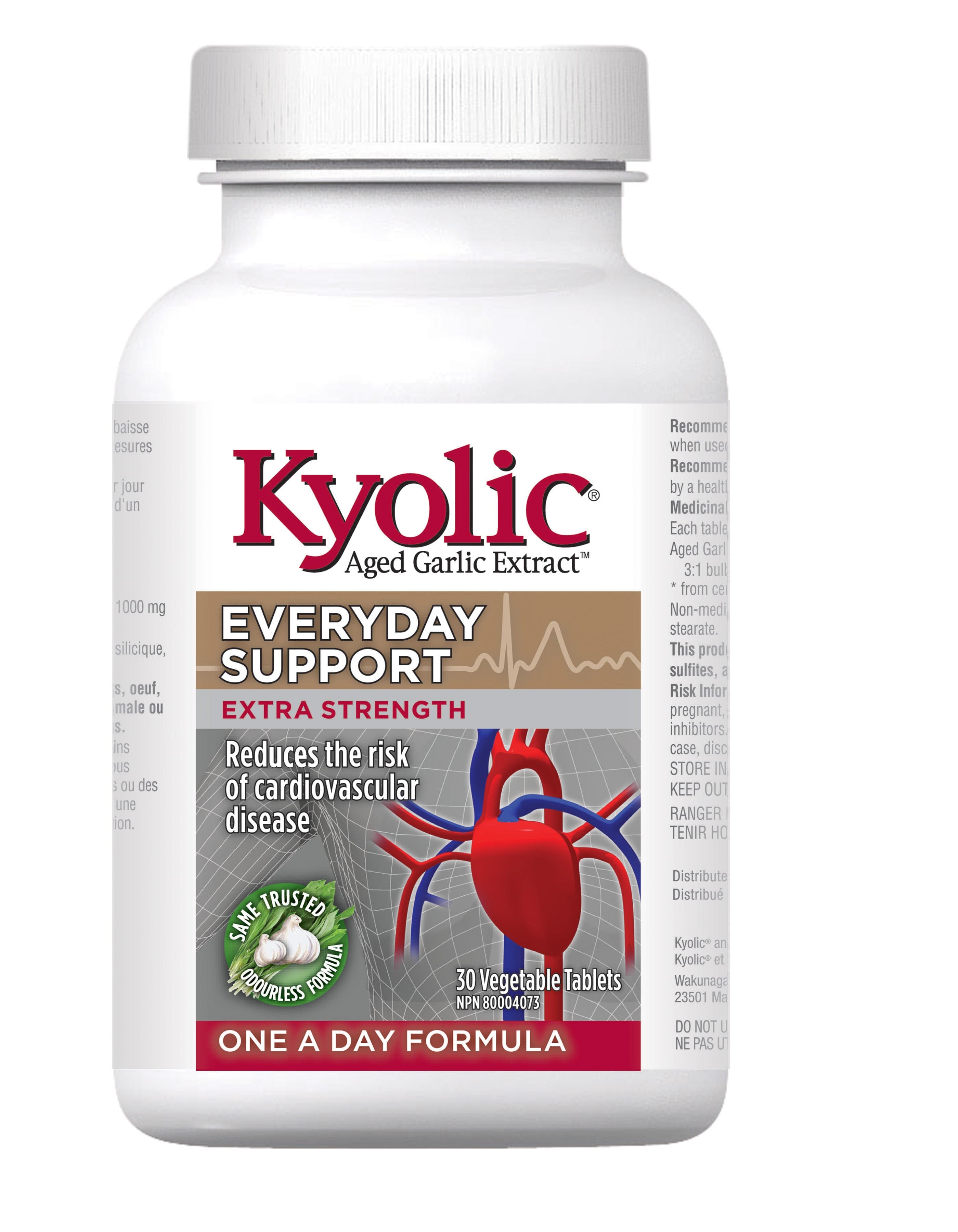 KYOLIC Suppléments Ail Kyolic une par jour X-fort 30comp
