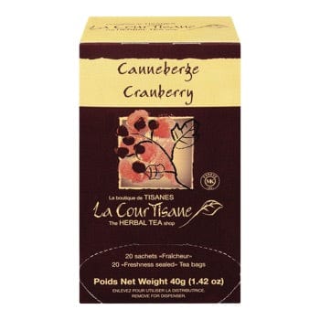 LA COURTISANE Épicerie Tisane canneberges 20s