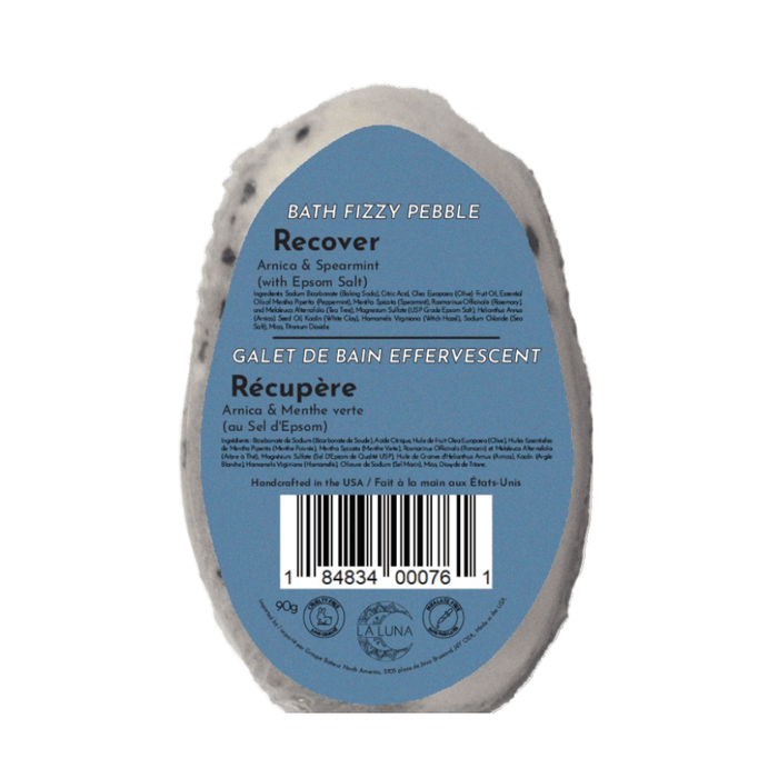 LA LUNA Santé & beauté Galets de bain effervescent récupère arnica et menthe verte 90g