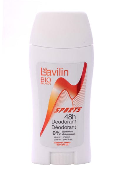 LAVILIN Soins & Beauté Déodorant Sport 48h en bâton ( s-aluminium,s-alcool,s-parabènes) 60ml