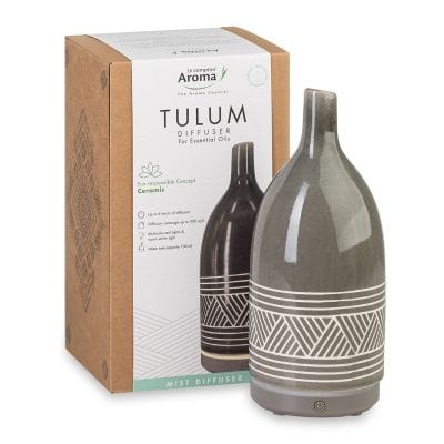 LE COMPTOIR AROMA Santé & beauté Diffuseur de brume Tulum en céramique et bambou recyclé (un)