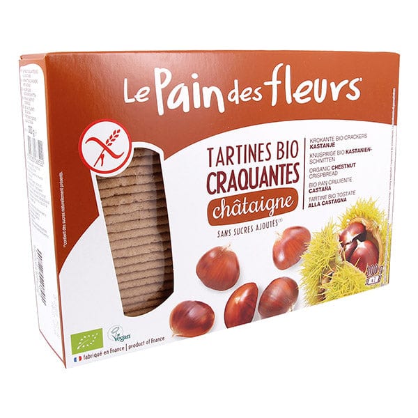 LE PAIN DES FLEURS Épicerie Tartines châtaigne biologiques 150g