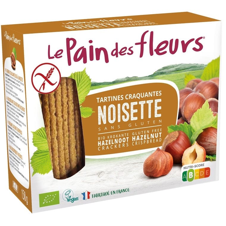 LE PAIN DES FLEURS Épicerie Tartines craquantes noisettes 150g
DATE DE PÉREMPTION : 31 AOÛT 2026