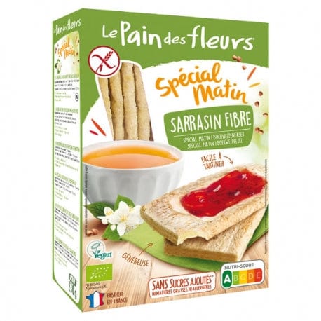 LE PAIN DES FLEURS Épicerie Tartines matin croquantes au sarrasin bio 230g
