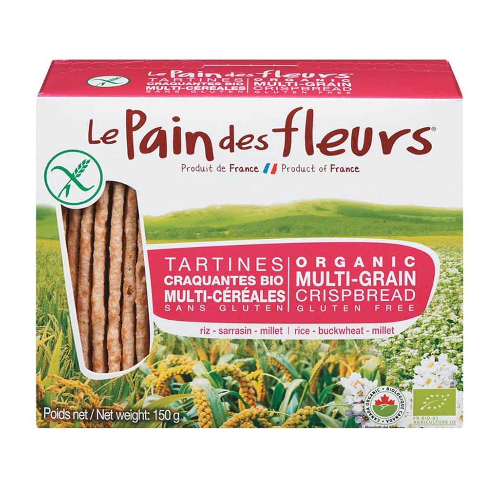 LE PAIN DES FLEURS Épicerie Tartines multi-céréales bio 150g
DATE DE PÉREMPTION : 7 NOVEMBRE 2025