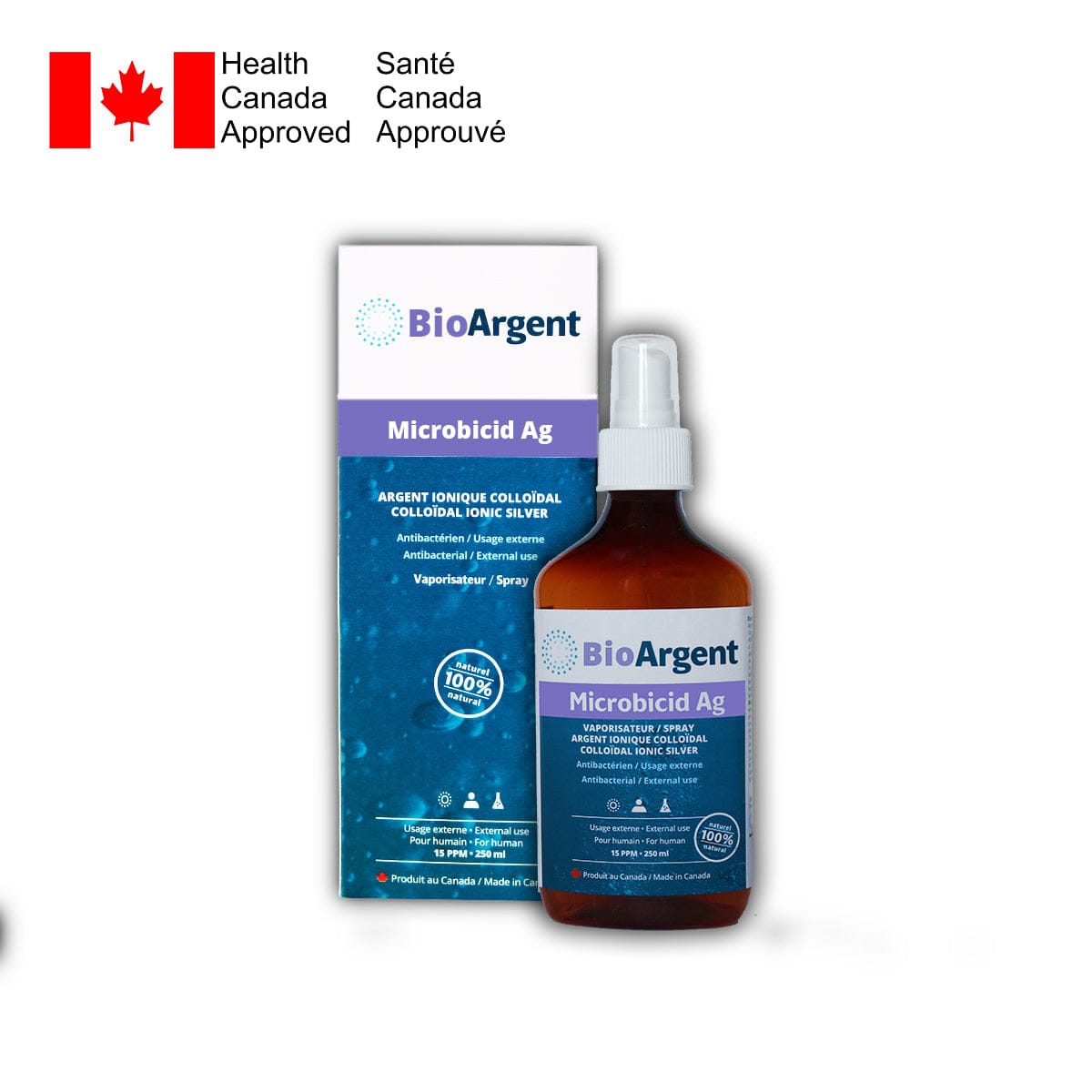 LES LABORATOIRES BIOARGENT Suppléments Microbicid Ag (vaporisateur) 250ml