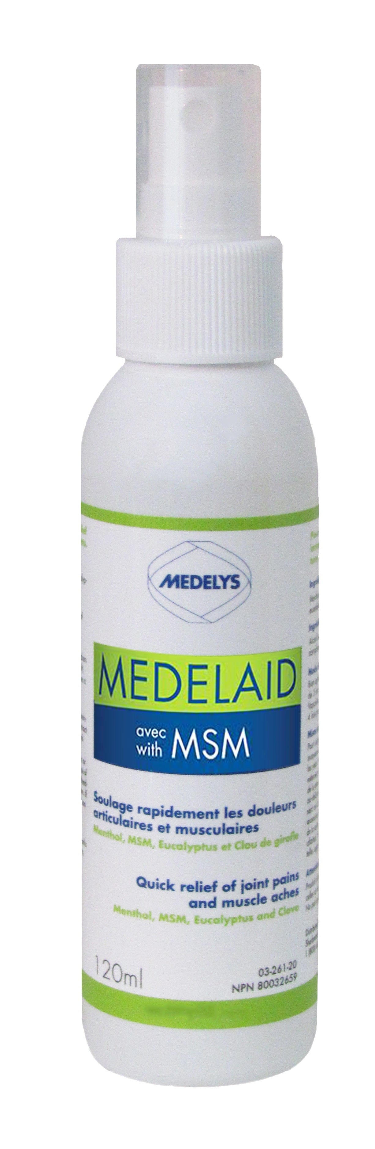 LES LABORATOIRES MEDELYS Soins & beauté Medelaid avec MSM 120ml