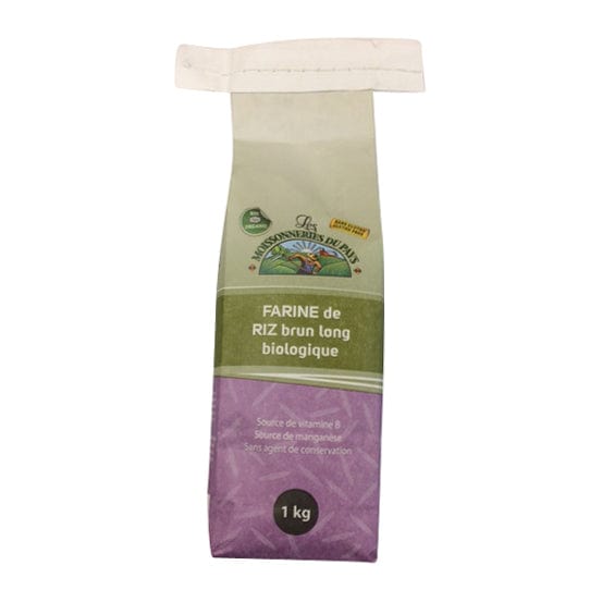 LES MOISSONNERIES DU PAYS Épicerie Farine de riz brun long bio 1 kg