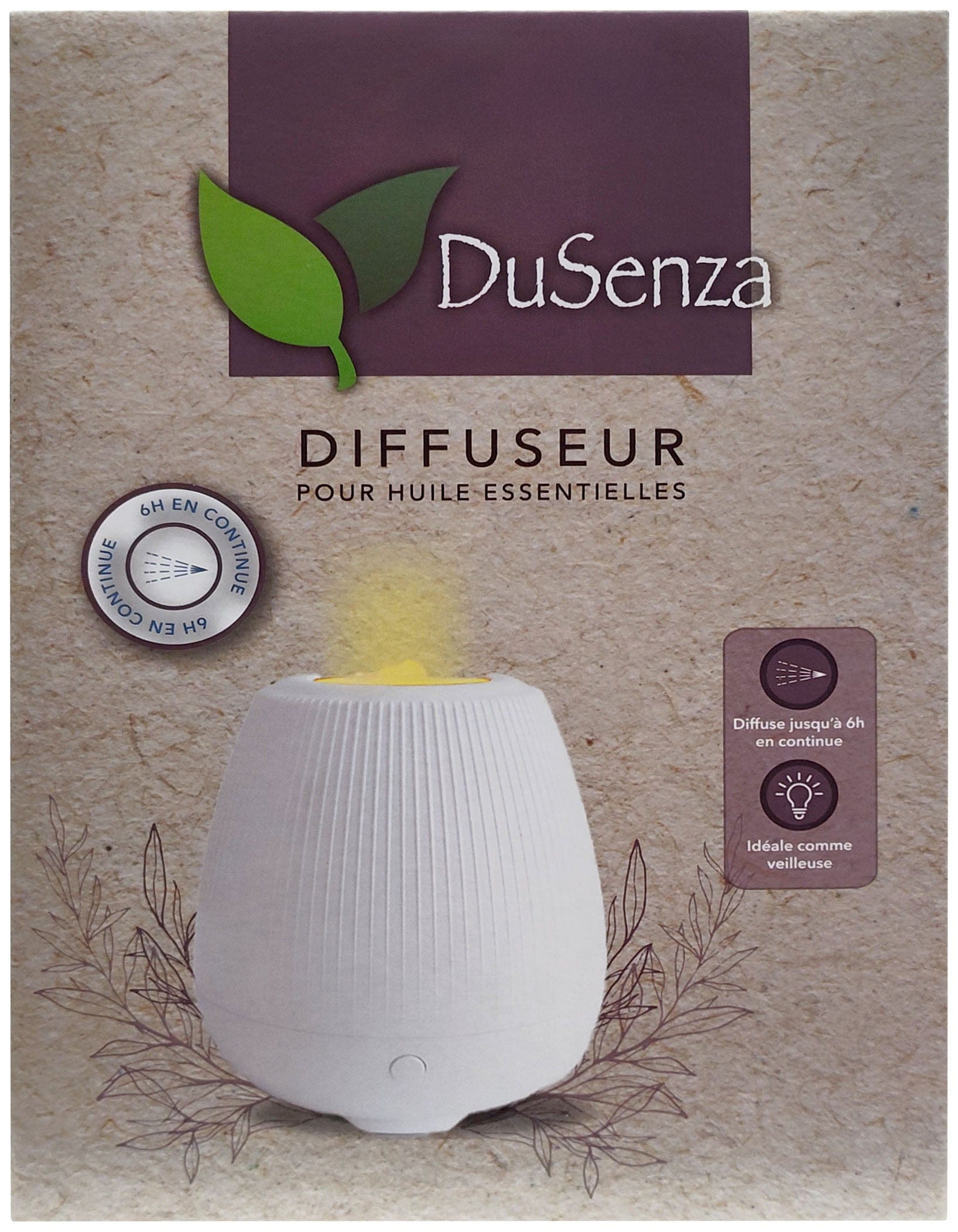 LES PRODUITS DUSENZA Soins & beauté Diffuseur pot (blanc) un