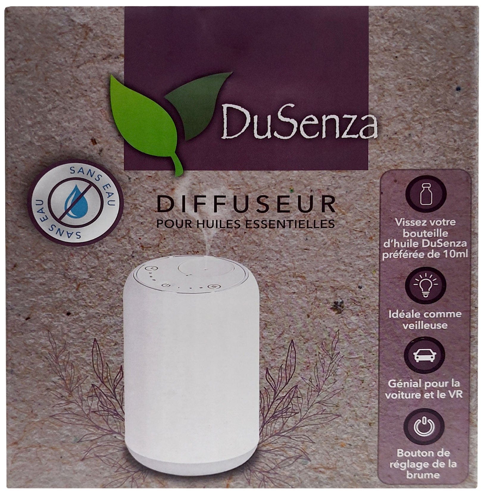LES PRODUITS DUSENZA Soins & beauté Diffuseur sans-eau (blanc) un
