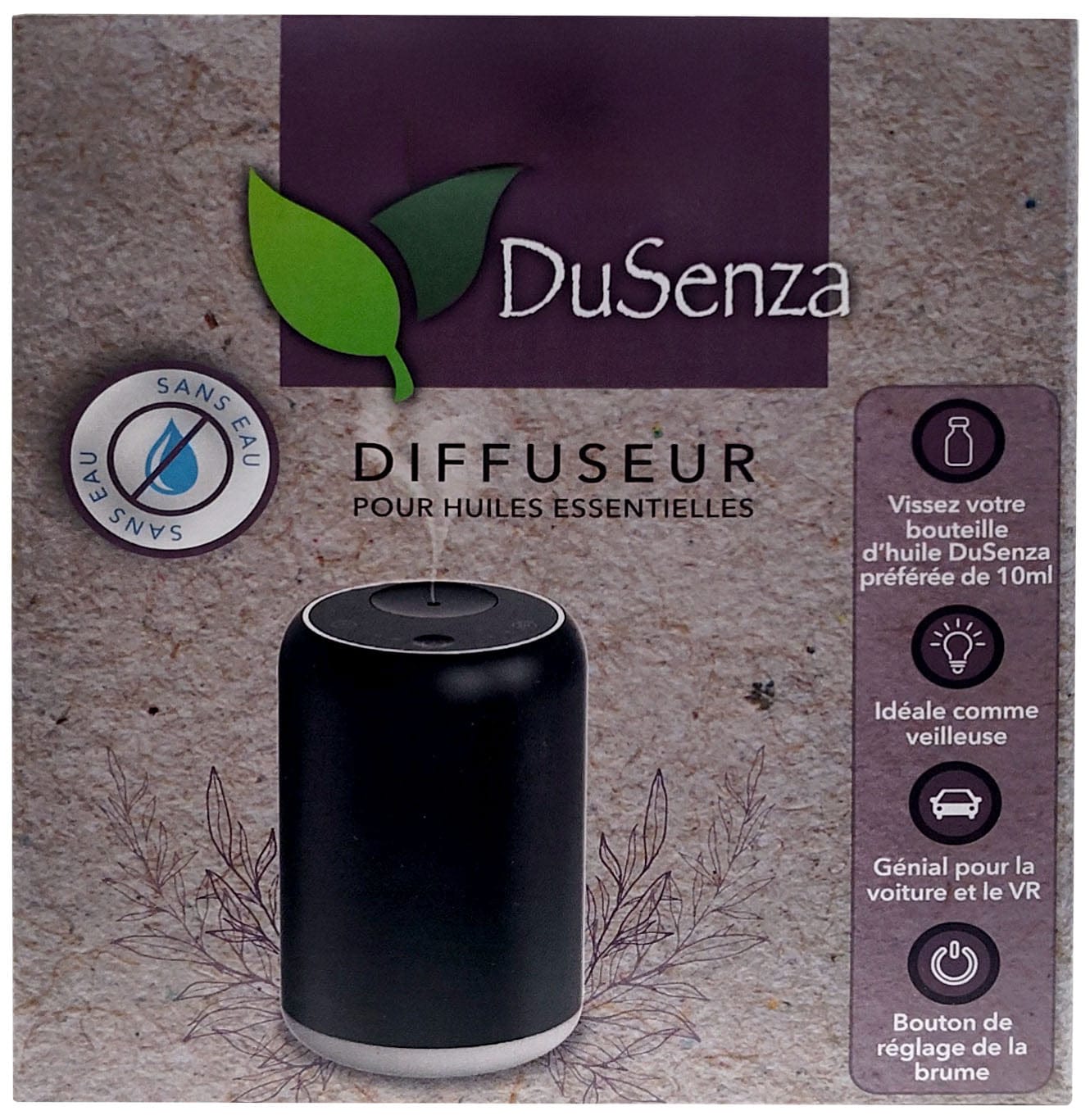 LES PRODUITS DUSENZA Soins & beauté Diffuseur sans eau (noir) un