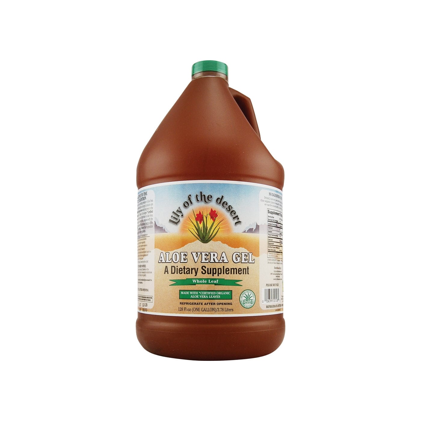 LILY OF THE DESERT Suppléments Gel d'aloès 3,78L