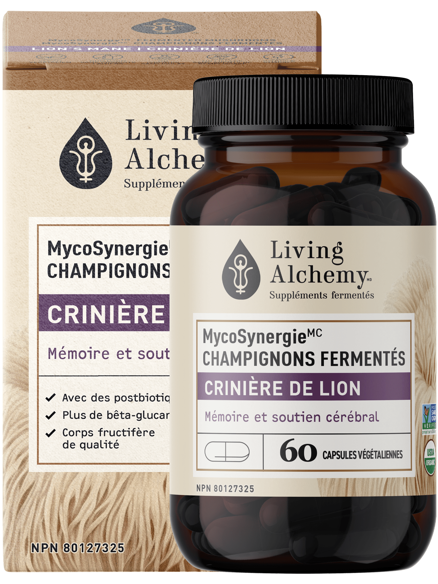 LIVING ALCHEMY Suppléments Crinière de lion 60caps