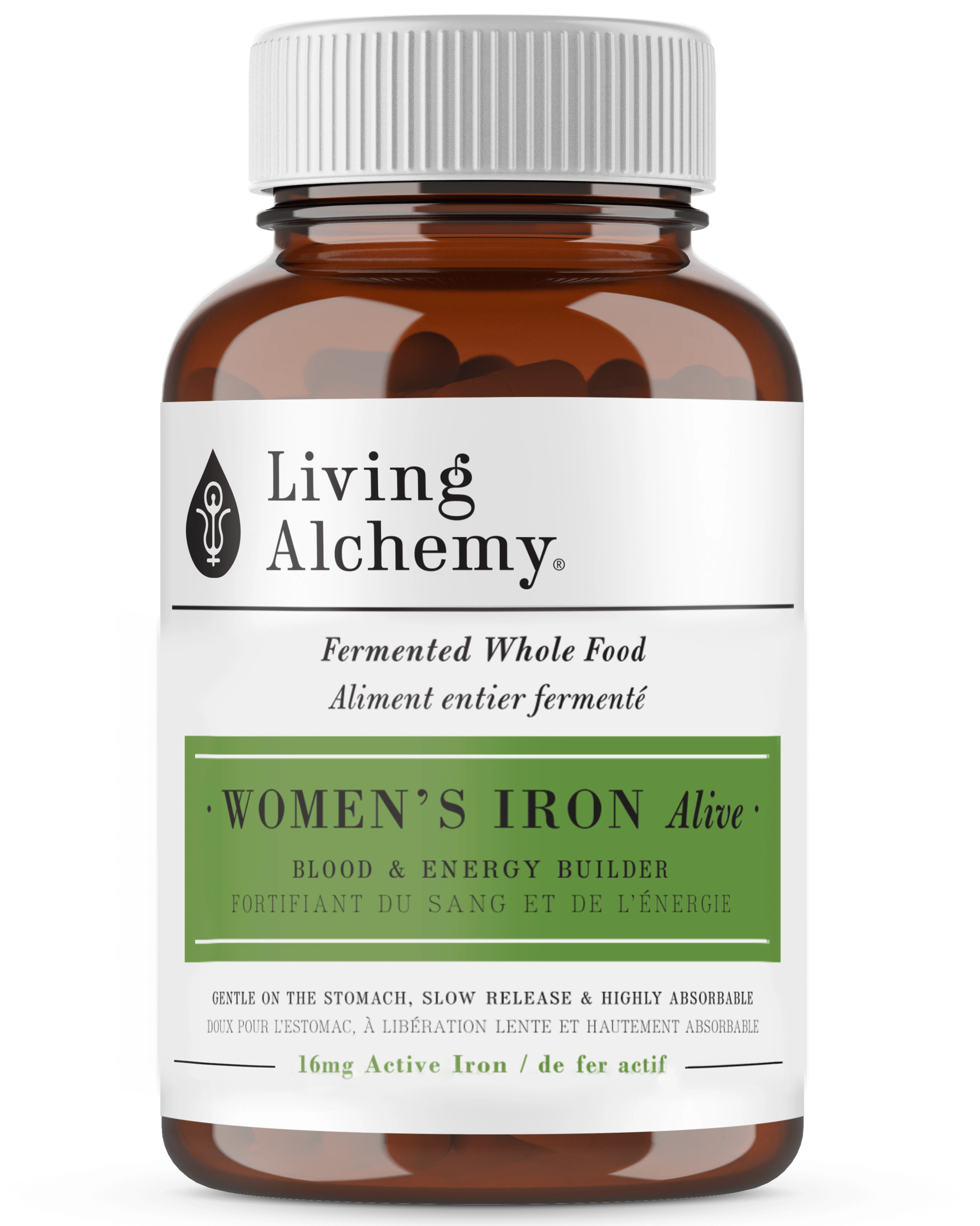 LIVING ALCHEMY Suppléments Fer vivant pour femmes 60vcaps