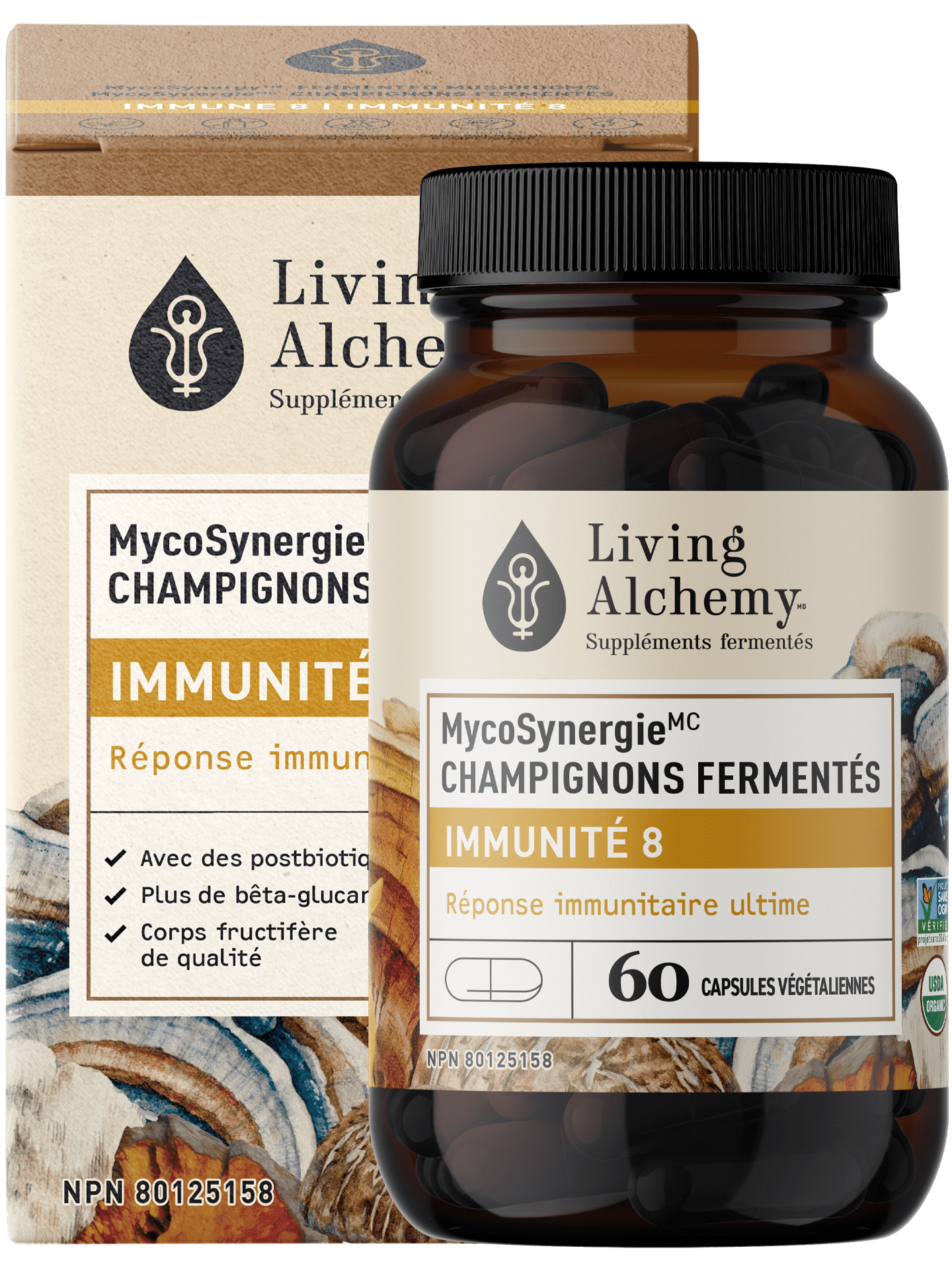 LIVING ALCHEMY Suppléments Immunité 8 60caps