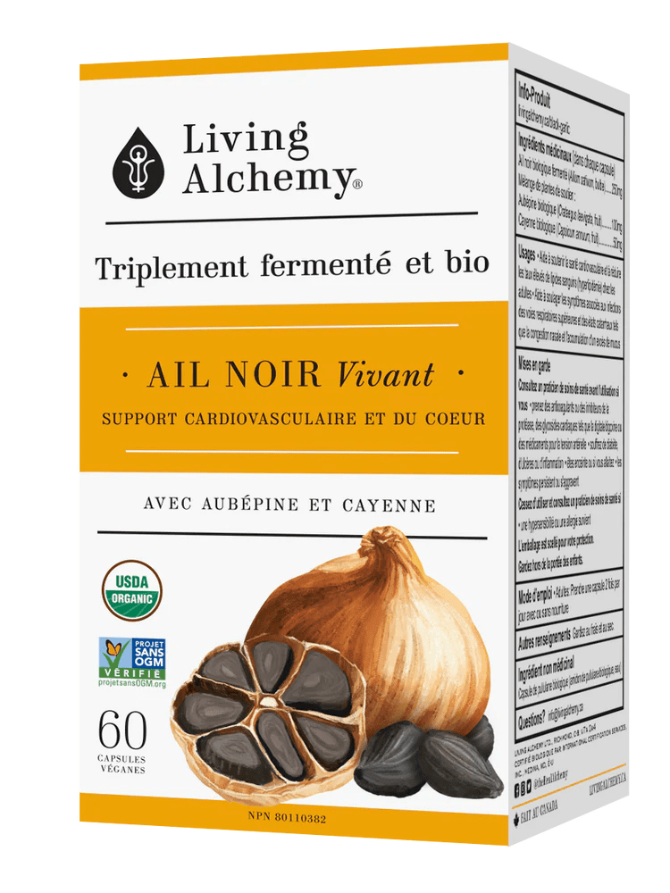 LIVING ALCHEMY Suppléments Plantes activées par fermentation - Ail noir vivant  60vcaps