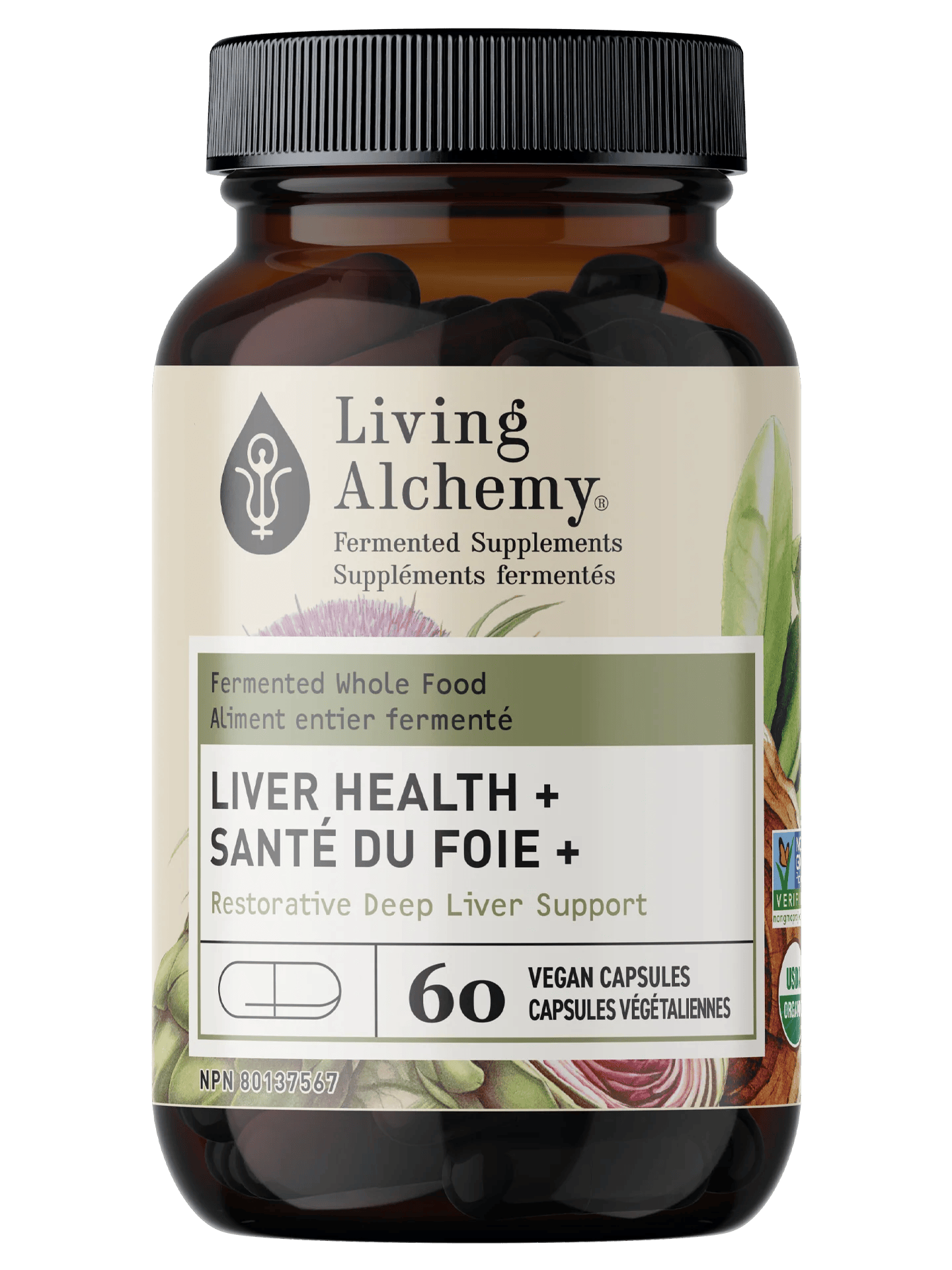 LIVING ALCHEMY Suppléments Santé du foie + 60vcaps