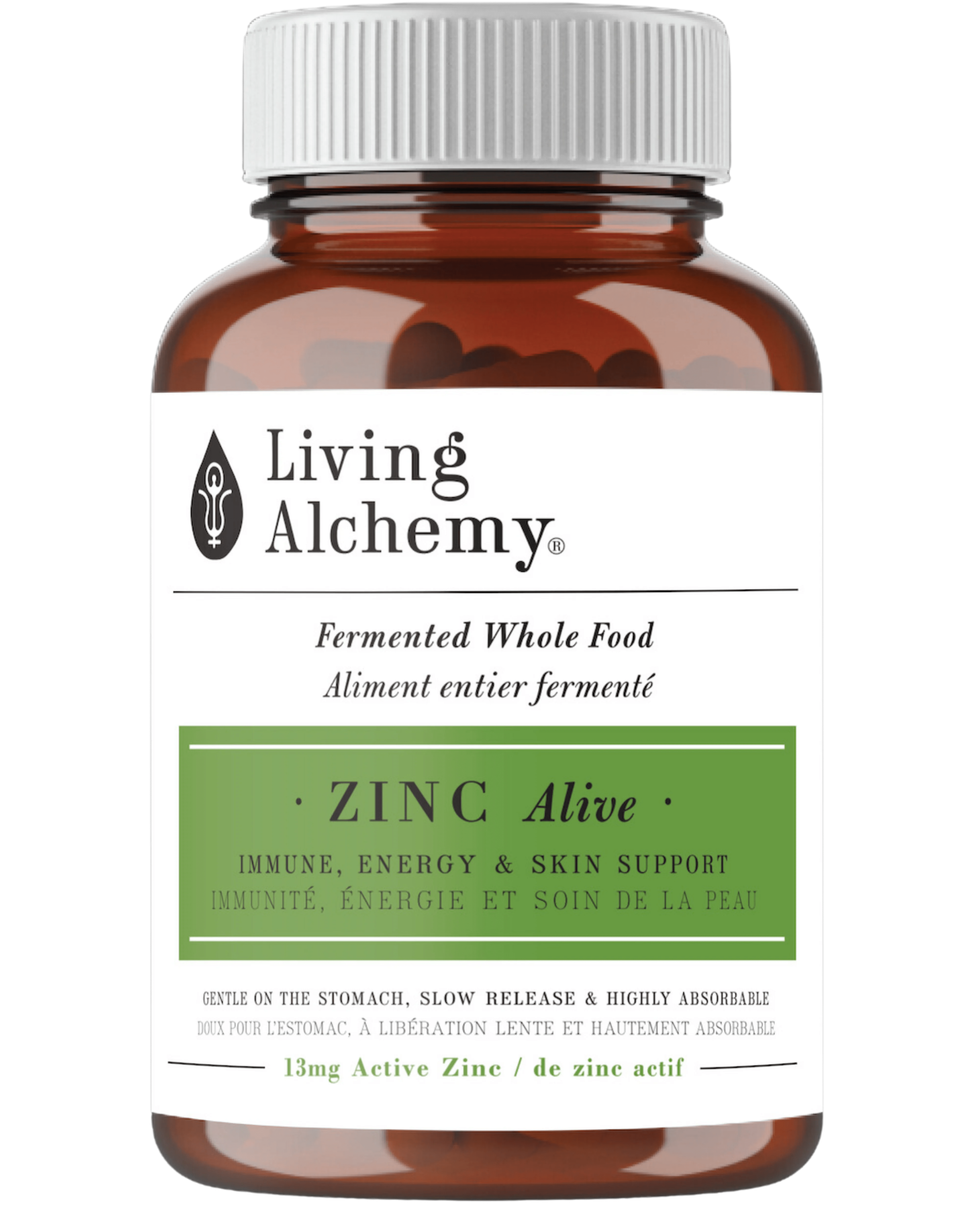 LIVING ALCHEMY Suppléments Zinc vivant 60vcaps
