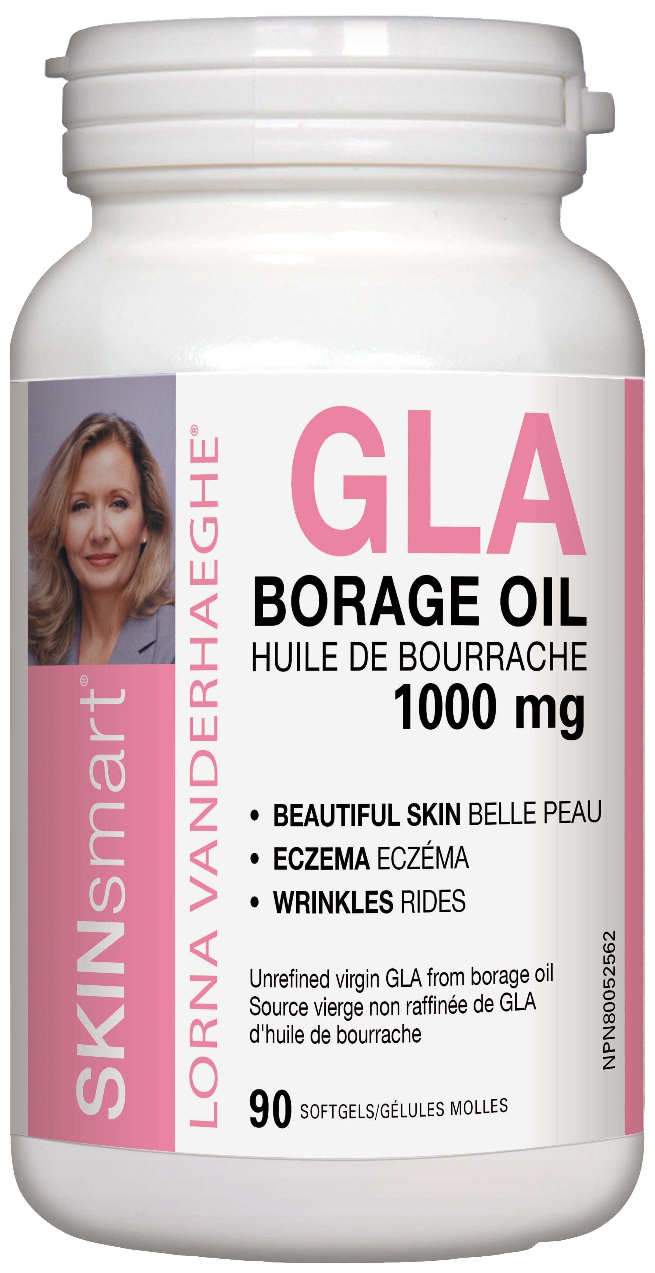 LORNA VANDERHAEGHE Suppléments GLA (huile de bourrache) (1000mg) 90gel