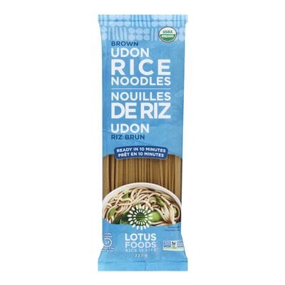 LOTUS FOODS Épicerie Nouilles de riz udon riz brun bio 227g