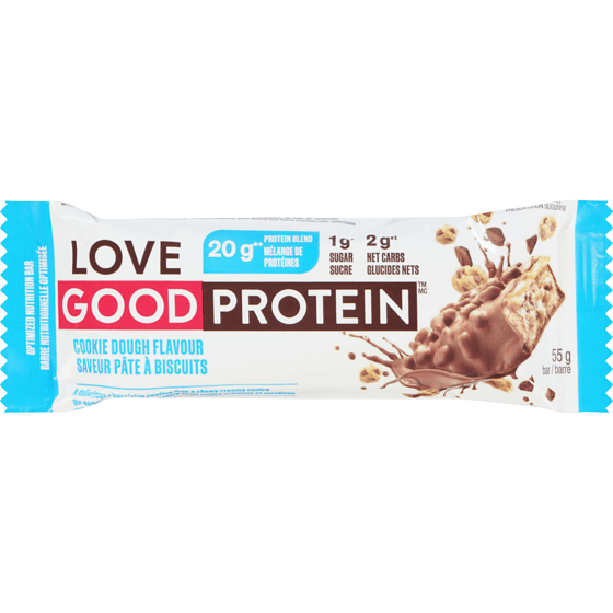 LOVE GOOD FATS Épicerie Barre protéinée pâte à biscuit 55g