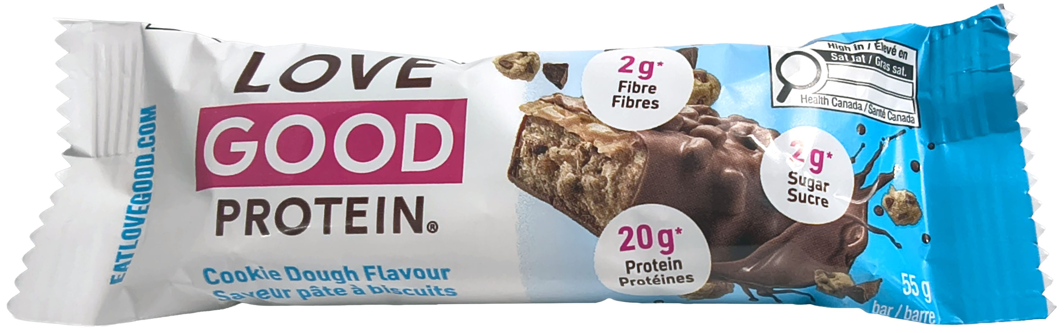 LOVE GOOD FATS Épicerie Barre protéinée pâte à biscuit 55g