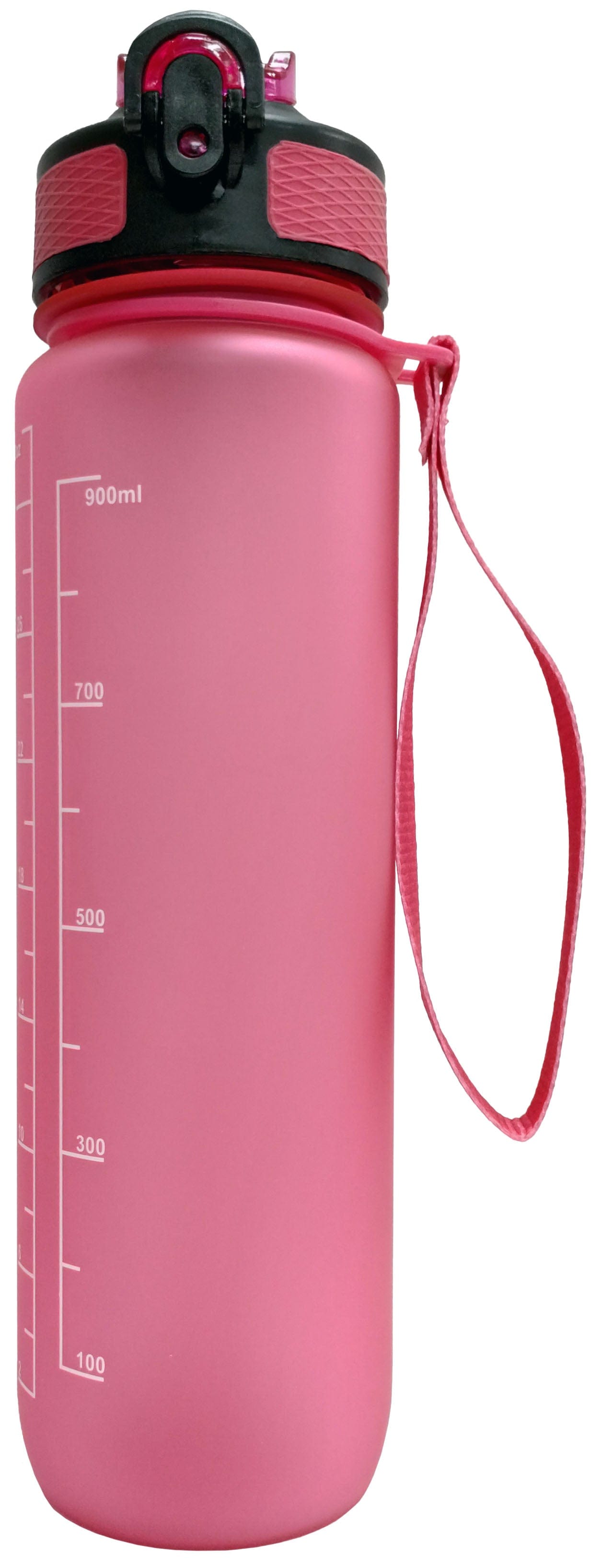 LOVELY PLANET Épicerie Bouteille d'eau réutilisable graduée (rose)  900ml