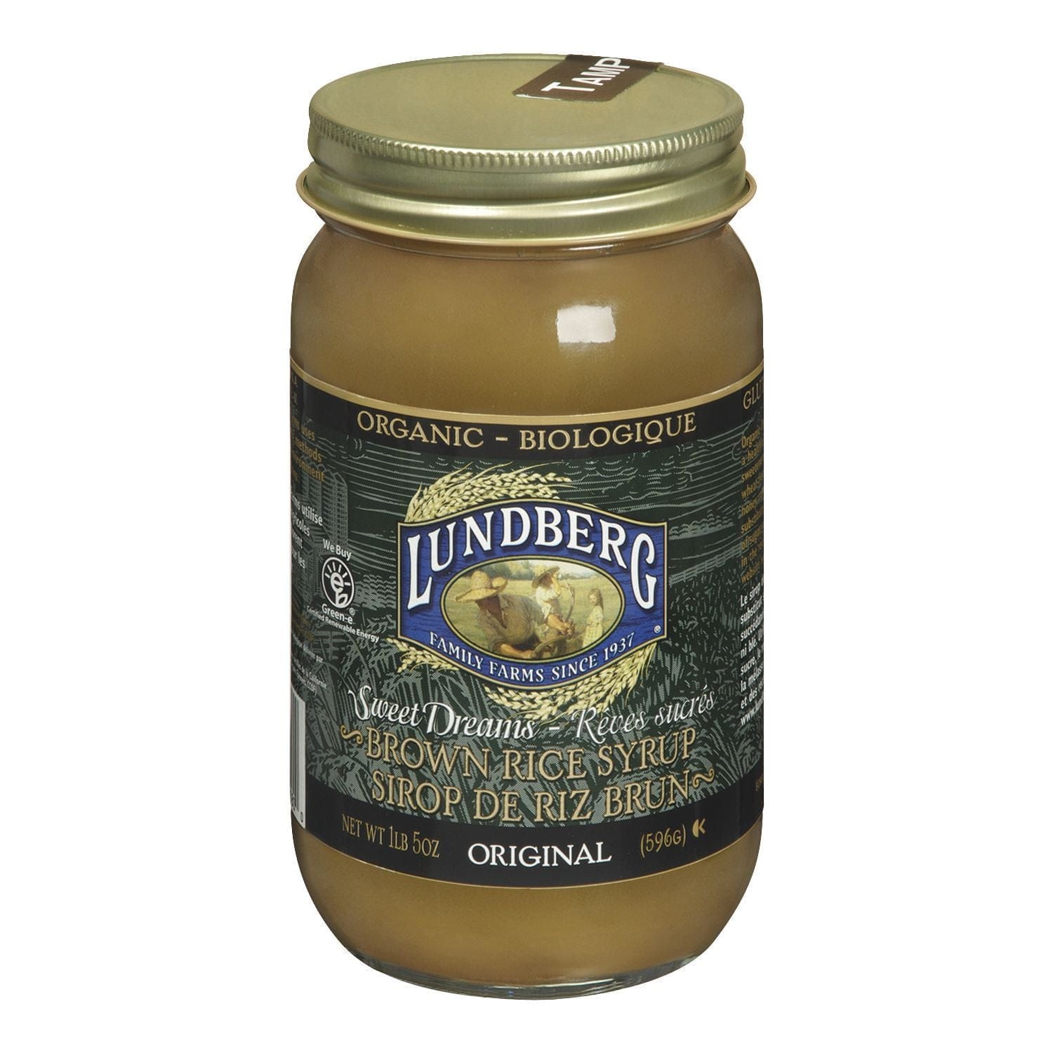 LUNDBERG Épicerie Sirop de riz brun bio 460ml