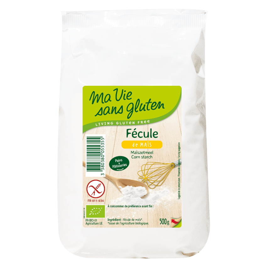 MA VIE SANS-GLUTEN Épicerie Fécule de maïs bio sans-gluten 500g