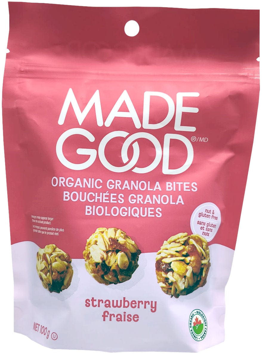 MADE GOOD Épicerie Bouchées granola aux fraises bio 100g